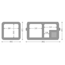 Kompressorikylmä- ja pakastuslaukku Dometic CFX3 75DZ