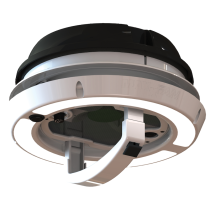 Airxcel MaxxFan Dome Plus poistoilmaventtiili 12V LED musta