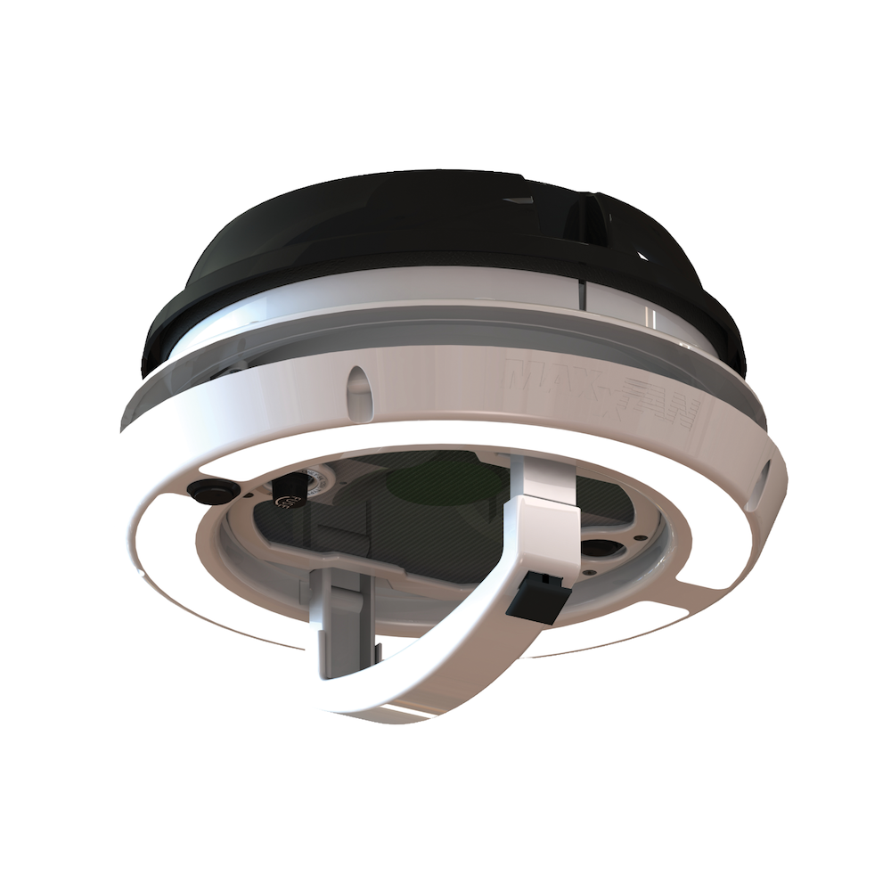 Airxcel MaxxFan Dome Plus poistoilmaventtiili 12V LED musta