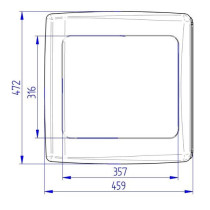 Kattoluukku Thule Vent Manual 400x400 mm