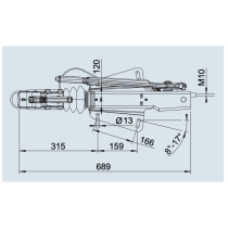 AL-KO 161S -työntöjarru