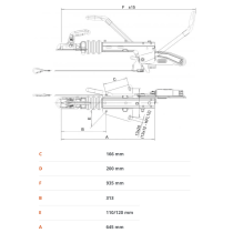 Knott KF 20-A -työntöjarru kiinnikelaipalla