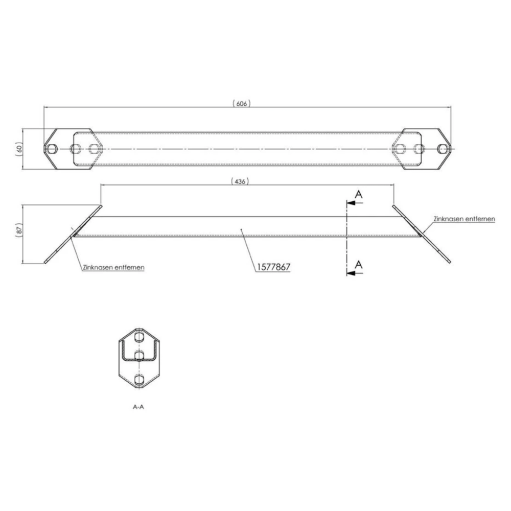 Viistopalkkisarja AL-KO AMC 436 / 606 mm