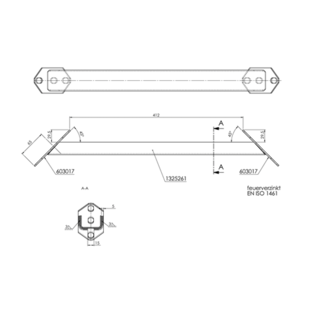 Viistopalkkisarja AL-KO AMC 412 mm MB