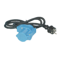 Haba adapterikaapeli Schuko-uros - CEE-naaras, kulmaliitin, 1,5 m