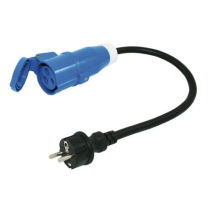 Haba adapterikaapeli CEE-naaras - Schuko-uros, 0,4 m
