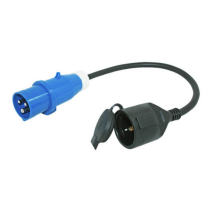 Haba adapterikaapeli CEE-uros - Schuko-naaras, 0,5 m