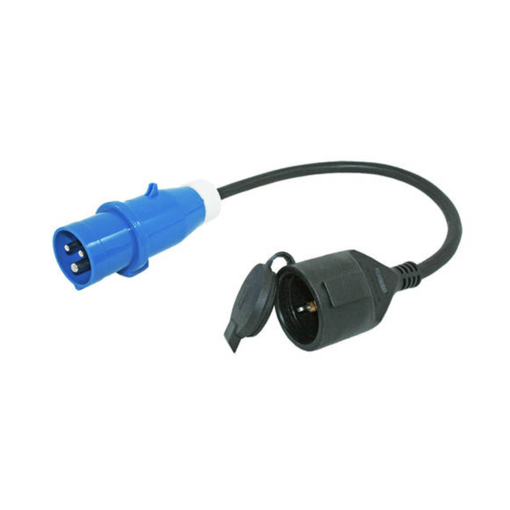 Haba adapterikaapeli CEE-uros - Schuko-naaras, 0,5 m