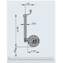 Nokkapyörä AL-KO Premium 300 kg