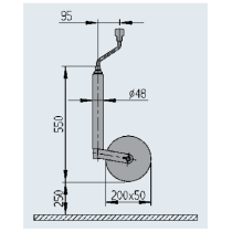 Nokkapyörä AL-KO 300 kg