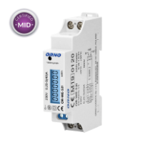 Orno kWh-mittari, 1-vaihe, 40 A, digitaalinen