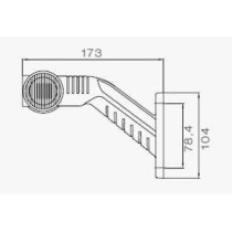 Sivuvalo Aspöck Superpoint 3 LED 12V