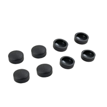 Haba lieden kannen kumitulpat musta 8 kpl