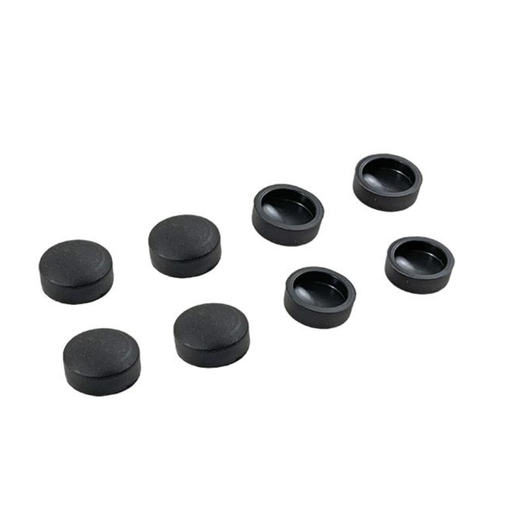 Haba lieden kannen kumitulpat musta 8 kpl