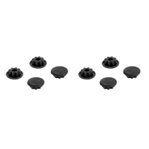 Haba lieden lasikannen musta tähdenmuotoinen kumihela 8 kpl