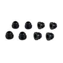 Haba lieden ritilän musta kumihela 8 kpl