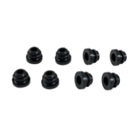 Haba lieden ritilän musta kumihela 8 kpl