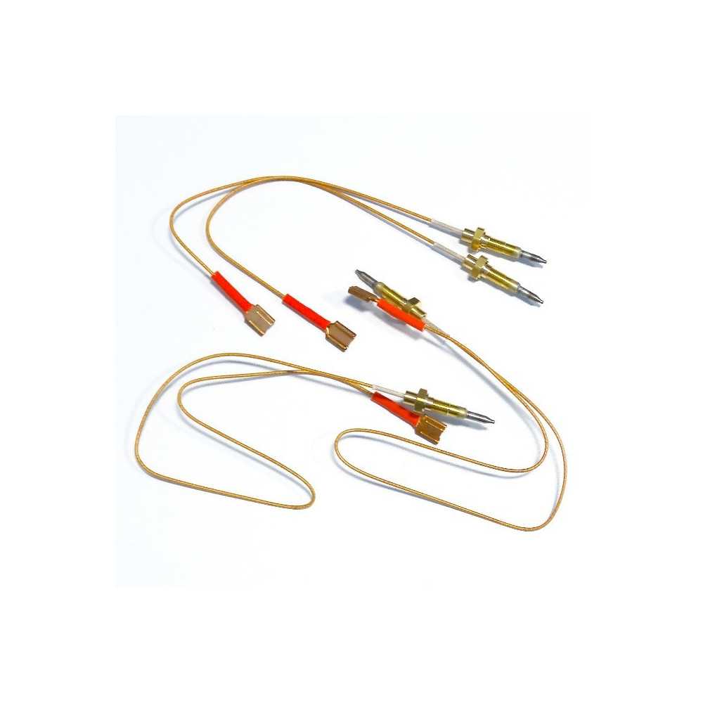 Thetford termoelementtisarja, neljä eripituisista elementeistä koostuva varaosasetti