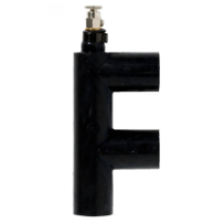 Alde F-kappale ilmausruuvilla, kumi (Ø22 mm)