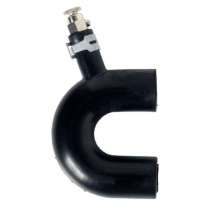 Alde U-kappale ilmausruuvilla, kumi (Ø22 mm)