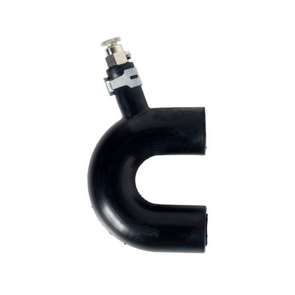 Alde U-kappale ilmausruuvilla, kumi (Ø22 mm)