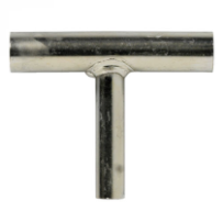 Alde teräsputki jatkoliitoksella, T-kappale (Ø22 mm), ilman hanaa