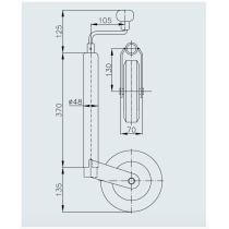 Winterhoff ST 48-200 VB -nokkapyörä