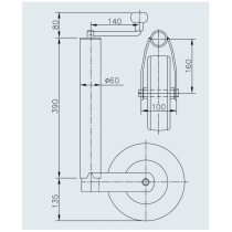 Winterhoff ST 60-255 SB -nokkapyörä