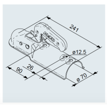 Kuulakytkin AL-KO AK 7 Plus Ø70 mm putkelle