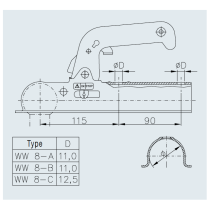 Kuulakytkin Winterhoff WW 8-B-HAL