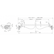 Knott 20-2425 -akseli, jarrullinen 1050 kg
