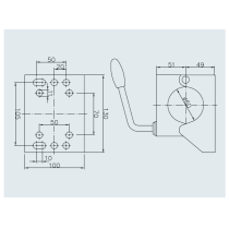 Winterhoff nokkapyörän kiinnike KLE 60