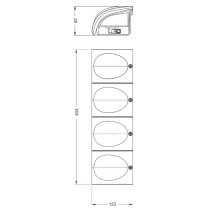 Jokon W 810 -peruutusvalo, 12V