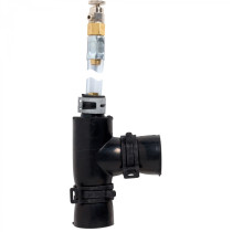 Alde L-kappale ilmausruuvilla ja kiristimillä, kumi (Ø22 mm)