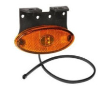 Aspöck Flatpoint 2 LED -sivuvalo muovikiinnikkeellä, 12V