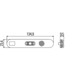 Sivuvalo Hella LED 12V