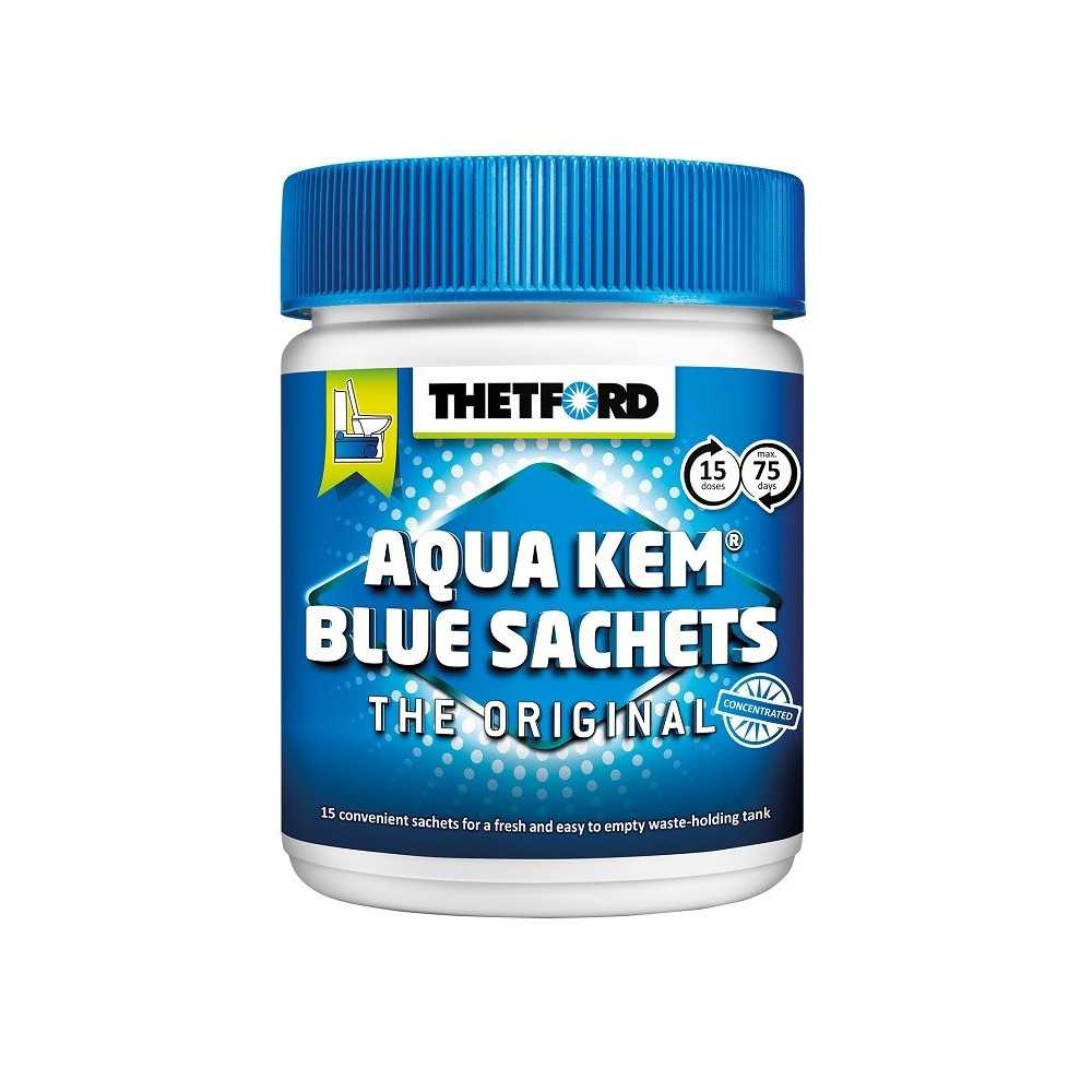 Käymäläjauhe Thetford Aqua Kem Sachets 15 ps - %shop-name%