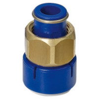 Reich UniQuick suora jatkoliitin 12 mm messinkimutterilla