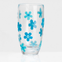 Flamefield Daisy Aqua - korkea juomalasi