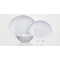 Flamefield Non Slip -astiasto, 12-osainen, valkoinen