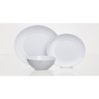 Flamefield Non Slip -astiasto, 12-osainen, valkoinen