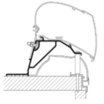 Kattomarkiisin kiinnityssarja Thule Adapter Roof Hobby Caravan 2024