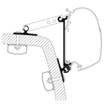 Seinämarkiisin kiinnityssarja Thule Adapter Wall Universal Wall