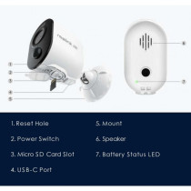 Reolink Argus 3 Ultra 8MP - valvontakamera LED-kohdevalolla