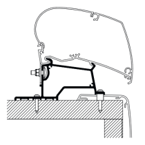 Kattomarkiisin kiinnityssarja Thule Adapter Roof Rapido Serie Compact Integral