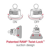 Puhelinteline imukupilla RAM Mounts X-Grip