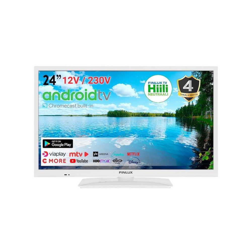 FINLUX 24" M70 Android Smart LED-TV 12V - valkoinen