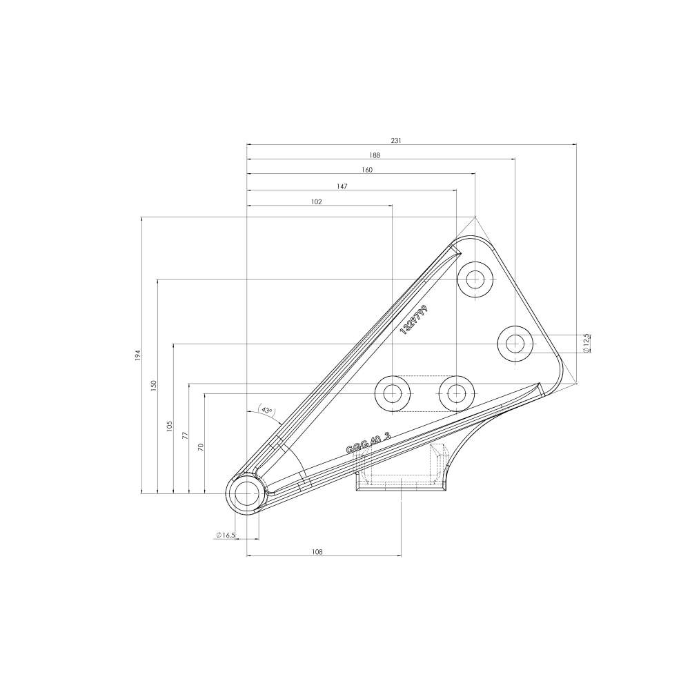 AL-KO iskunvaimentimen kiinnike AMC BTR 1.5-4.0, STF