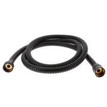 Comet metallipinnoitettu suihkuletku 1,5 m musta