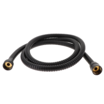 Comet metallipinnoitettu suihkuletku 1,5 m musta